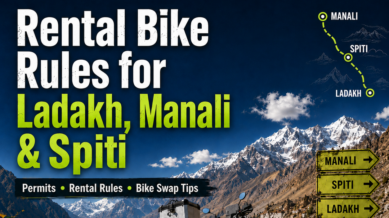 Rental Vehicle Rules for Ladakh, Manali & Spiti